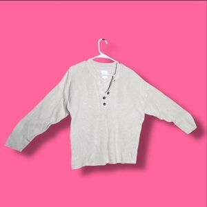 Aerie Cream Crew Neck Sweater